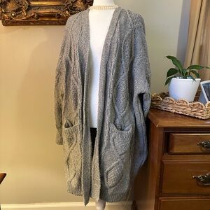 Oversized Knit Women's Cardigan